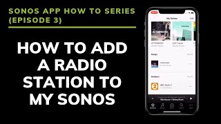 Zonder Supplement Helemaal droog Sonos App How To: Adding a Radio Station to My Sonos - YouTube