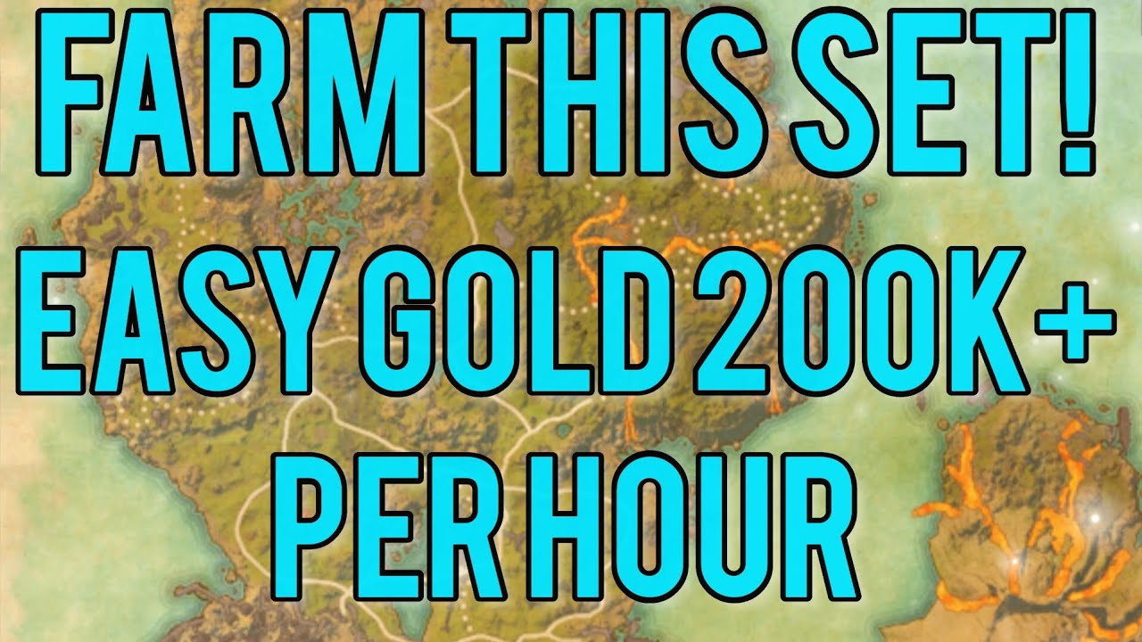 ESO This Set 4 Easy Gold Farm 200k+ Per Hour 2023 DLC Needed YouTube