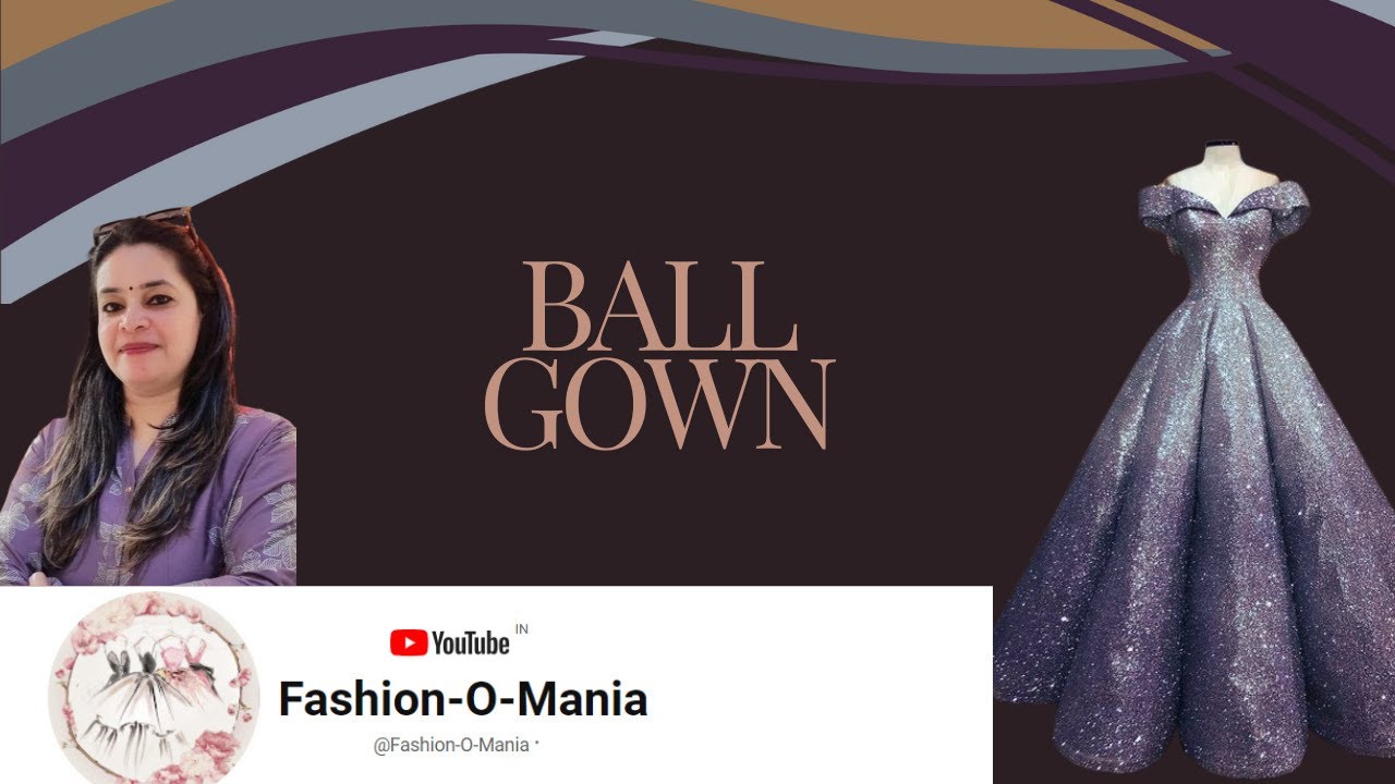 Party wear gown | Gown cutting and stitching  | Ball gown cutting | Party wear  gown |