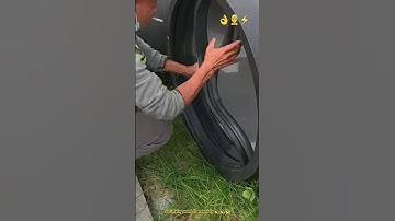 Smart idea & ingenious skill of worker installing rubber belts concrete pipe 💫