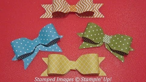 Stampin Up Punch Board Bows