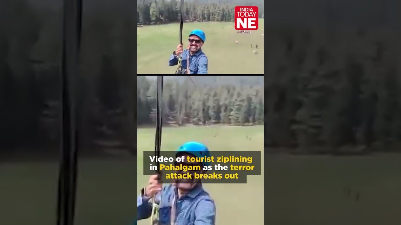 A Horrifying Video Has Surfaced Showing Man On Zip Line As Terrorists Open Fire