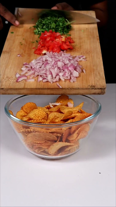 easy snack lays chaat  #shorts