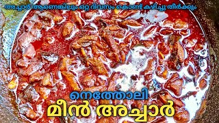 നതതല മൻ അചചർ Kozhuva Achar Fish Pickle Meen Achar Recipe Anchovy Fish Pickle