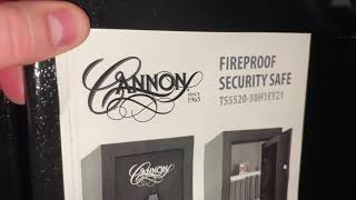 Cannon TS5520 Gun Safe - Set New Security Code