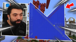 Hayatımda Oynadığım EN İYİ KALE SAVAŞI! (40vs40) Minecraft: BED WARS