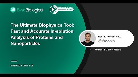 The Ultimate Biophysics Tool: Fast and Accurate In-solution Analysis of Proteins and Nanoparticles