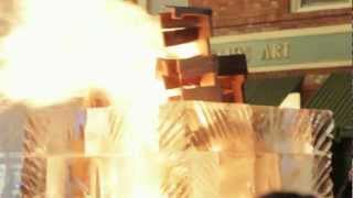 Amazing Fire and Ice Sculpture