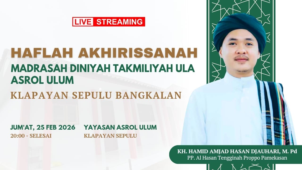 LIVE STREAMING || HAFLAH AKHIRISSANAH MDTU ASROL ULUM YANG KE 62. KLAPAYAN SEPULU