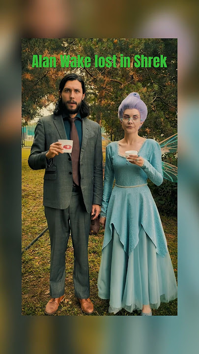 Alan Wake lost in Shrek with Fairy Godmother iconic move #alanwake2 #shrek #fairygodmother #alanwake