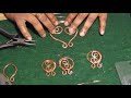 Copper Wire Earrings and Necklace Part 1