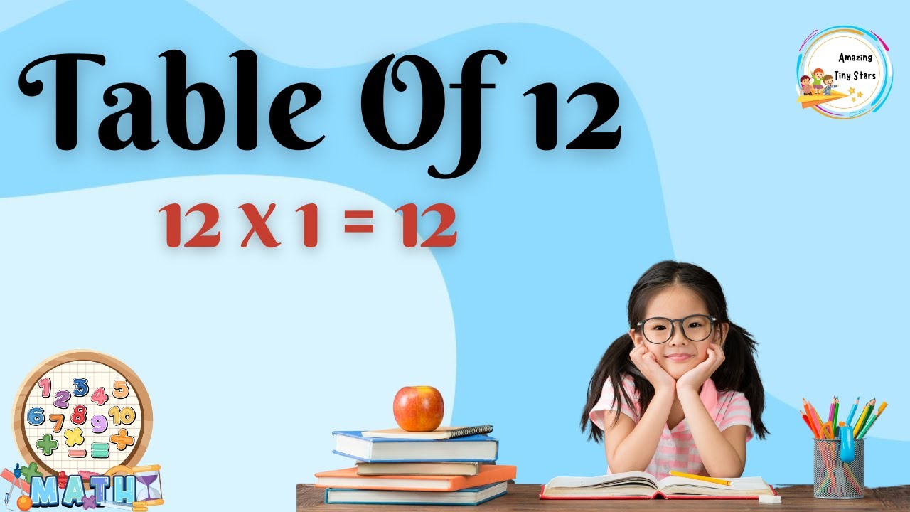 🧮12x1=12 | Table of 12 | 12 ka pahada | Table of 2 to 20 ...