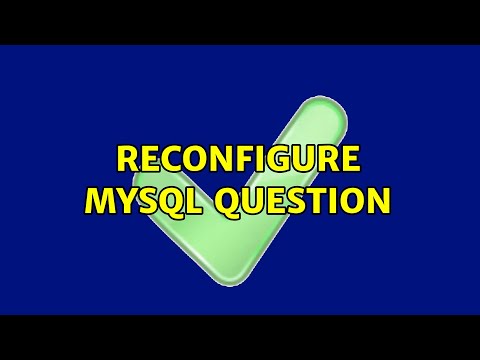 reconfigure mysql question