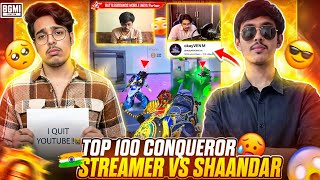 😳top 100 Conqueror Live Streamer Got Shocked💀& Using Max Blood Raven X-suit Against Whole Server