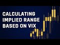 Calculating Implied Range Based On VIX