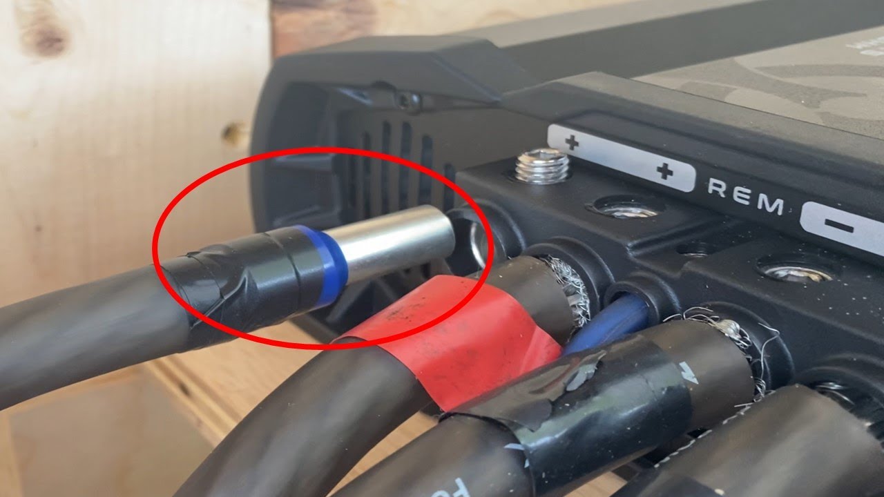 INSTALLING WIRE INPUTS TO AN AMPLIFIER