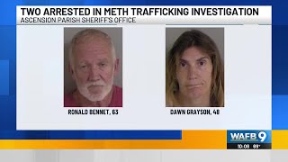 Two arrested in Ascension Parish meth trafficking investigation, deputies say