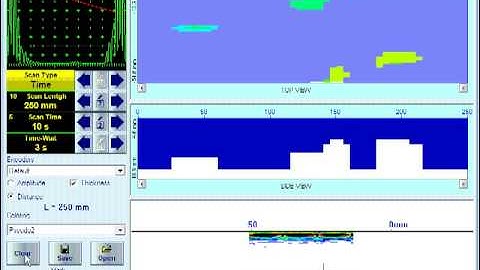 Phased Array Ultrasonic NDT Inspection - ISonic 2009 UPA Scope - B SCAN