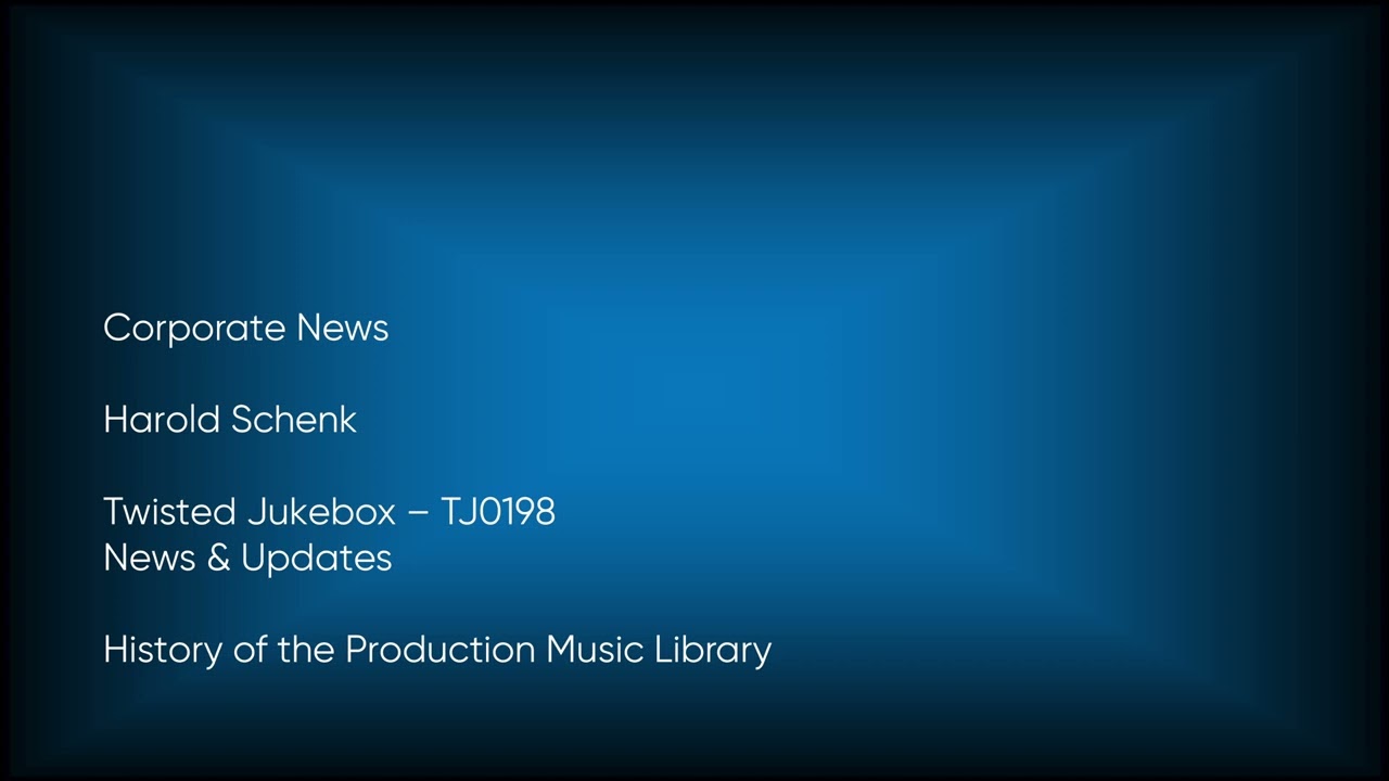 Corporate News - Harold Schenk | Twisted Jukebox (TJ0198) [Full Track] - HOTPML 