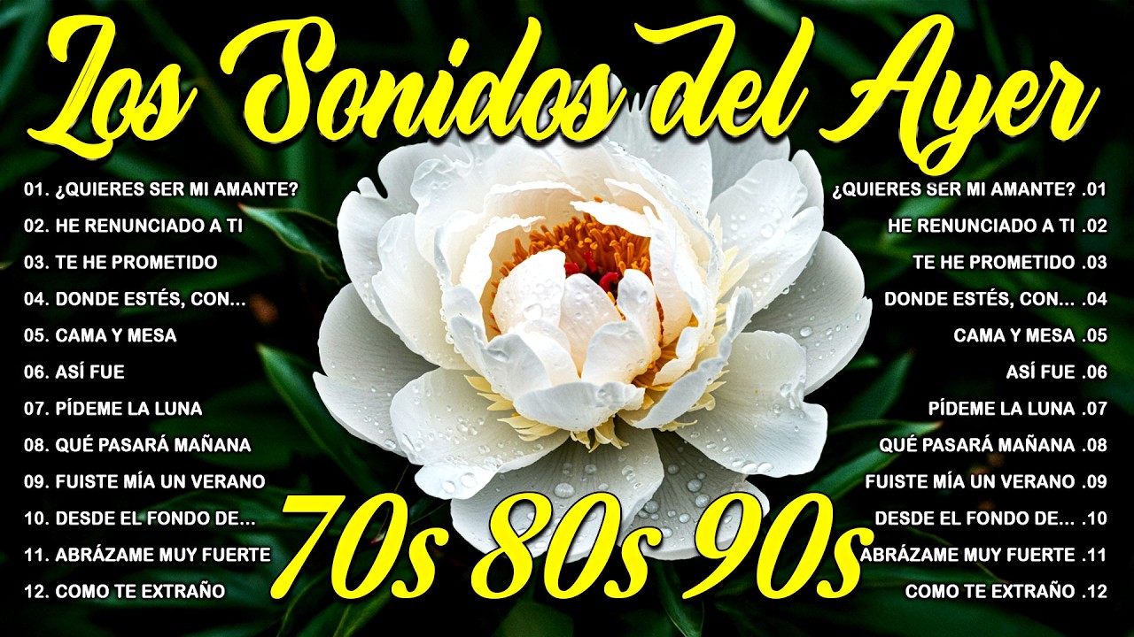 Los Sonidos del Ayer 70's, 80's y 90's Se Vale Llora 💖 Viejitas Pero Bonitas Romanticas En Espanol