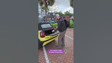 Surprise cargo space: The 2025 Mini Convertible has a wider opening for easier loading.
