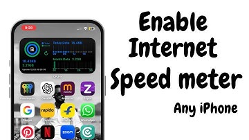 iOS 26 How to enable Internet speed meter Any iPhone  || Internet speed meter ||
