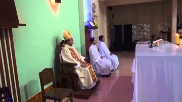 Đức Cha Phêrô Nguyễn Văn Khảm thăm và cử hành Thánh Lễ tại giáo xứ Hòa Bình, Đồng Tháp