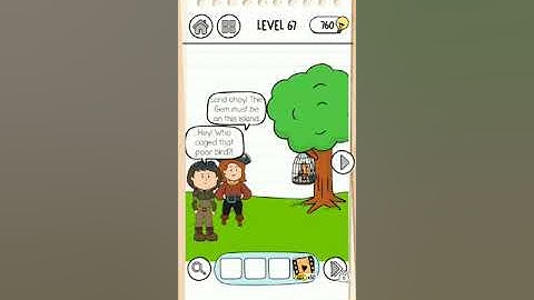 Brain test 3 level #67 walkthrough solution