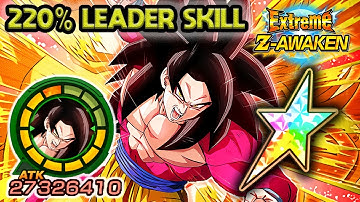 220% LEADER SKILL! 100% EZA TEQ FULL POWER SSJ4 GOKU LEVEL 10 LINKS! Dragon Ball Z Dokkan Battle