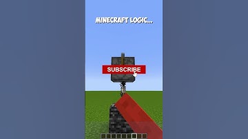 MINECRAFT LOGIC 6 #minecraft #shorts
