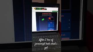 Javascript tetris game coded by me after 2 hours #code #codelearning