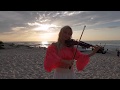 😇 Like angel's voice - Feel - Jak anioła głos ❤🌴street performance violin cover by Sandra Cygan 🎻