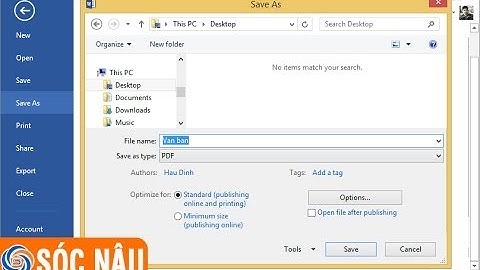 Chuyển word sang pdf bằng Microsoft Office