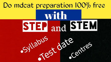 Prepare for mdcat totally free | Get a Scholarship for mdcat preparation | @step @stem