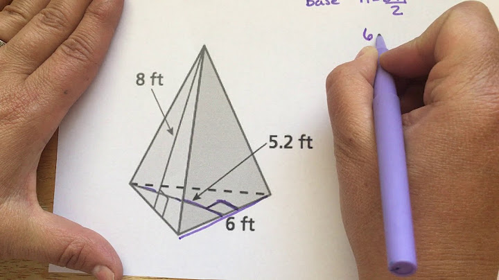 How to find the surface area of a triangular pyramid