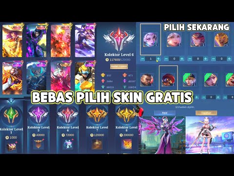 RILIS SEKARANG SKIN EPIC GRATIS BEBAS PILIH ! FITUR KOLEKTOR LEVEL, CARA BARU UNTUK PAMER SKIN DI ML