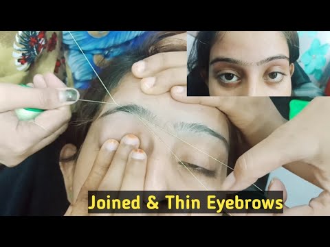 Joined & Thin Eyebrows Tutorial #My life shadow