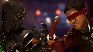 Mortal Kombat 1 - Noob Saibot vs Kenshi | All Intro/Interaction Dialogues