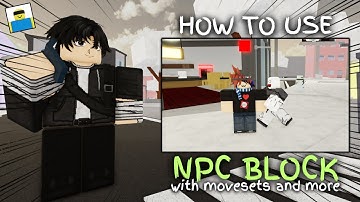 HOW TO USE NPC BLOCK WITH MOVESETS IN THE JJS UPDATE | Jujutsu Shenanigans Roblox