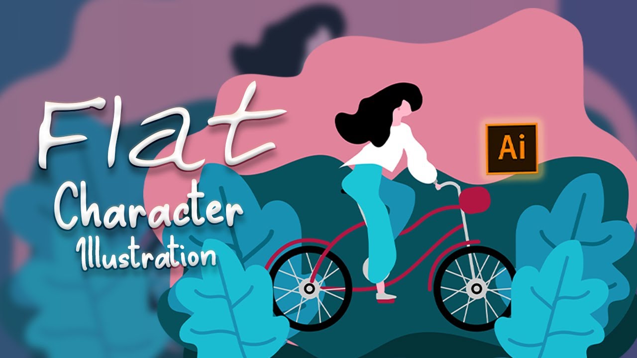 Adobe Illustrator tutorial Flat character illustration | Zee Designs ...