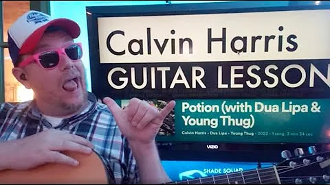 How To Play Potion- Calvin Harris, Dua Lipa, Young Thug Guitar Tutorial (Beginner Lesson!)