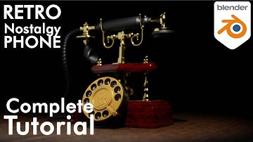 Blender Tutorial [Retro Phone] Nostalgy with FULL TUTORIAL