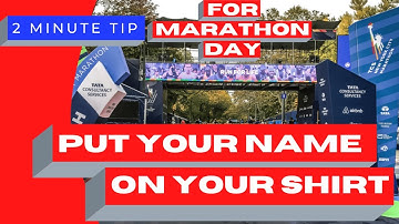 DIY Name on Your Shirt - 2 Minute Marathon Tip