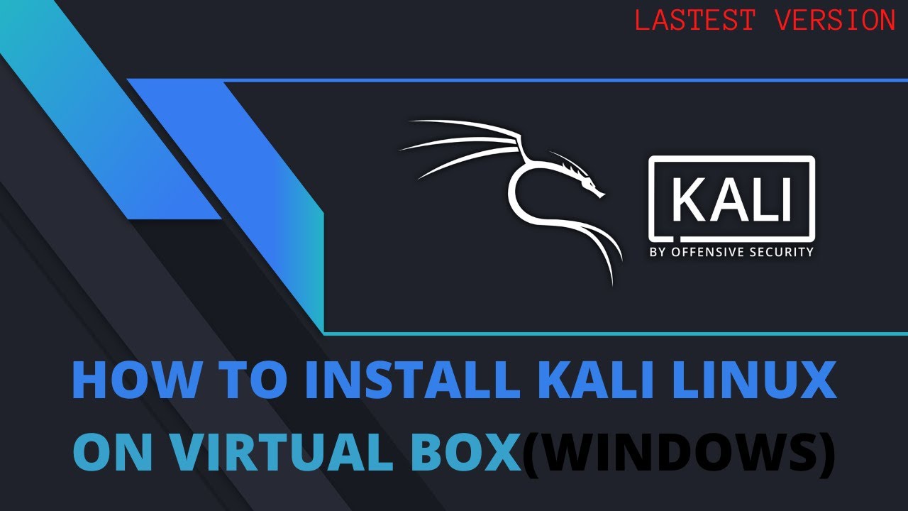 HOW TO INSTALL Kali Linux 2021 on VirtualBox on Windows lastest version ...