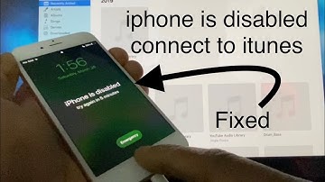 iphone is disabled connect to itunes -Fixed