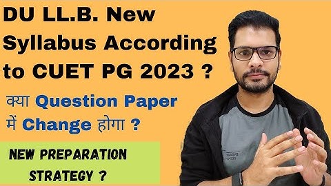 How to Prepare for DU LLB 2023 ?| DU LLB new syllabus according to CUET PG 2023 ? | Nivesh Kashyap