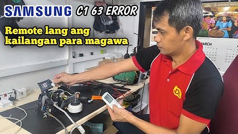 C1 63 ERROR SOLUTION | SAMSUNG