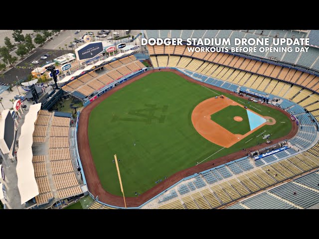 Dodger Stadium $100 Million Clubhouse Construction Drone Update