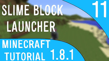 Minecraft Tutorials: Super Easy Slime Block Launcher (1.8)