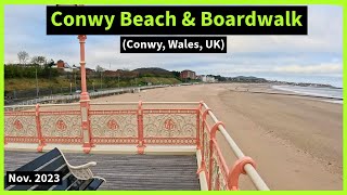 Walking Colwyn Beach and Boardwalk (Colwyn, Wales)